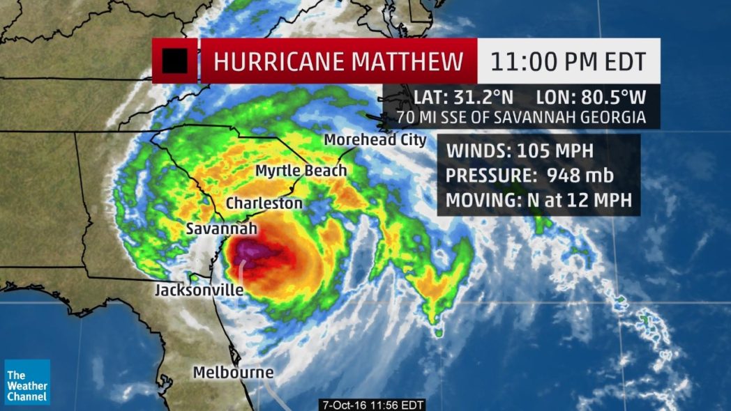South Carolina Hurricane Map